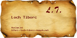 Loch Tiborc névjegykártya